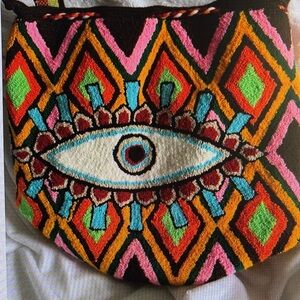 Wayuu Evil Eye Pattern Women's Bag